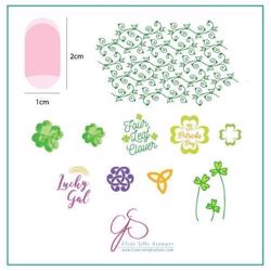 Four Leaf Clover (CJSH-18) - Stampingplade, Clear Jelly Stamper (u)